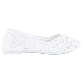 Seastar bailarinas de renda branca branco Seastar bailarinas de renda branca branco