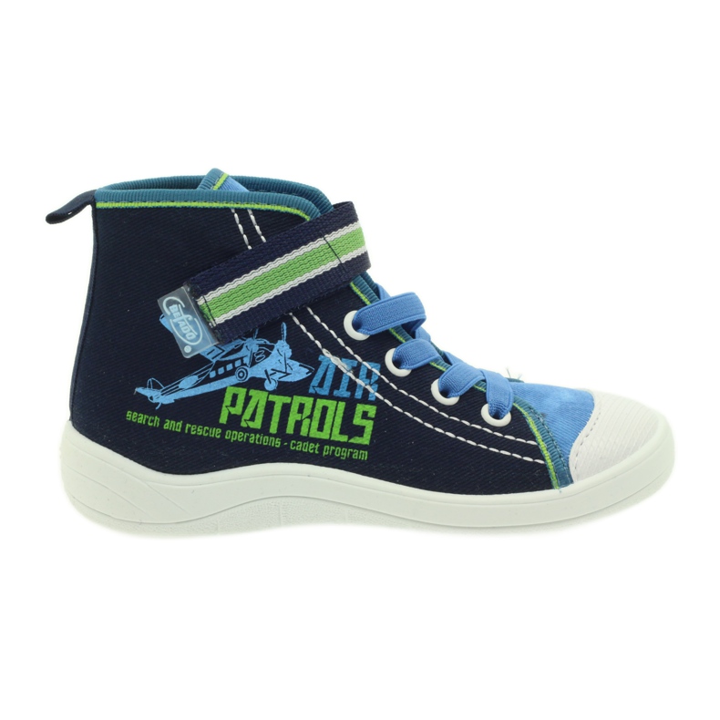 Calçados infantis Befado, tênis, chinelos 268x066 azul marinho azul verde