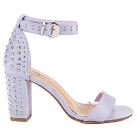 Marquiz sandálias roxas de senhora tolet