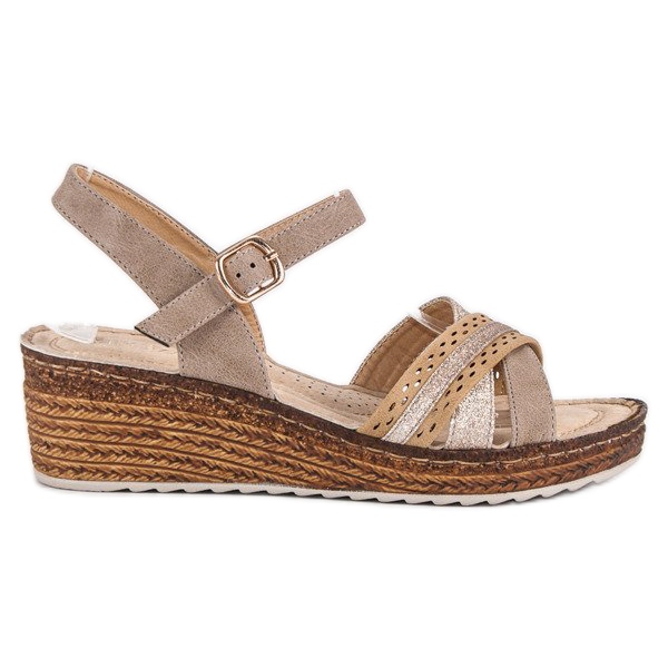 Sandálias casuais vinceza castanho