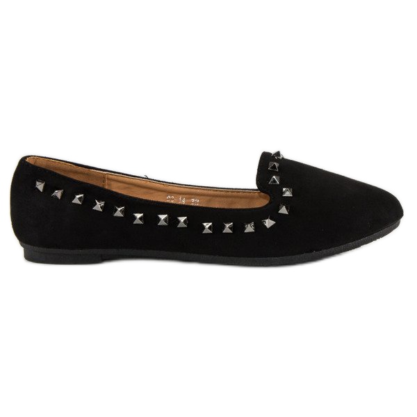 Ch. Creation Bailarinas pretas com tachas preto