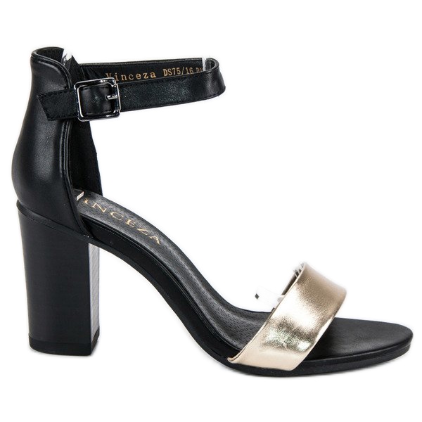 Sandálias de salto alto VINCEZA preto amarelo