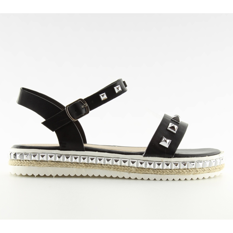 Sandálias pretas com tachas 35-132 pretas preto