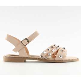 Sandálias de sola plana rosa 99-19 Rosa Sandálias de sola plana rosa 99-19 Rosa