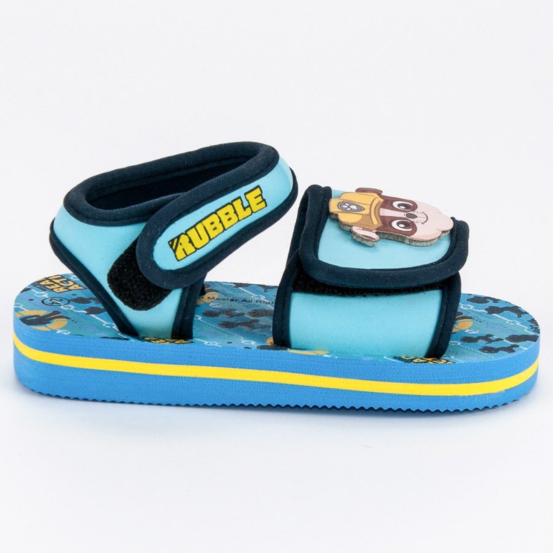 Sandálias de velcro de patrulha de pata azul