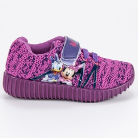 Tênis de velcro da Disney roxo