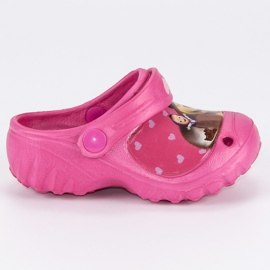 Chinelos de borracha masha e o urso rosa