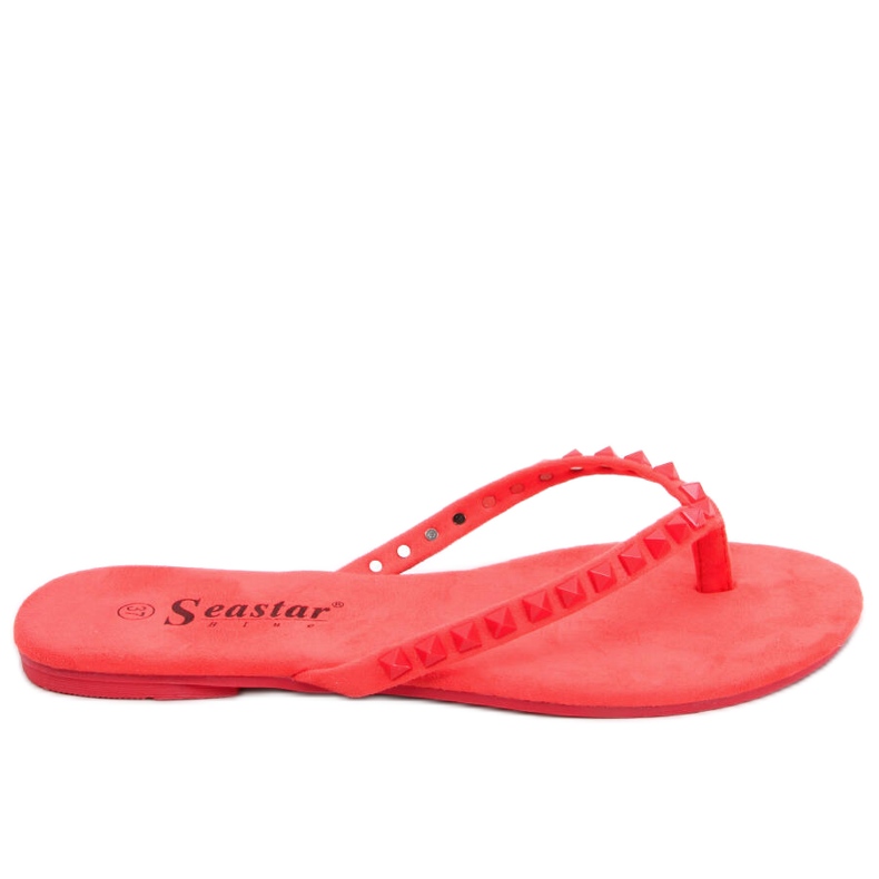 Flip-flops com pinos de pirâmide vermelha DD26 vermelho