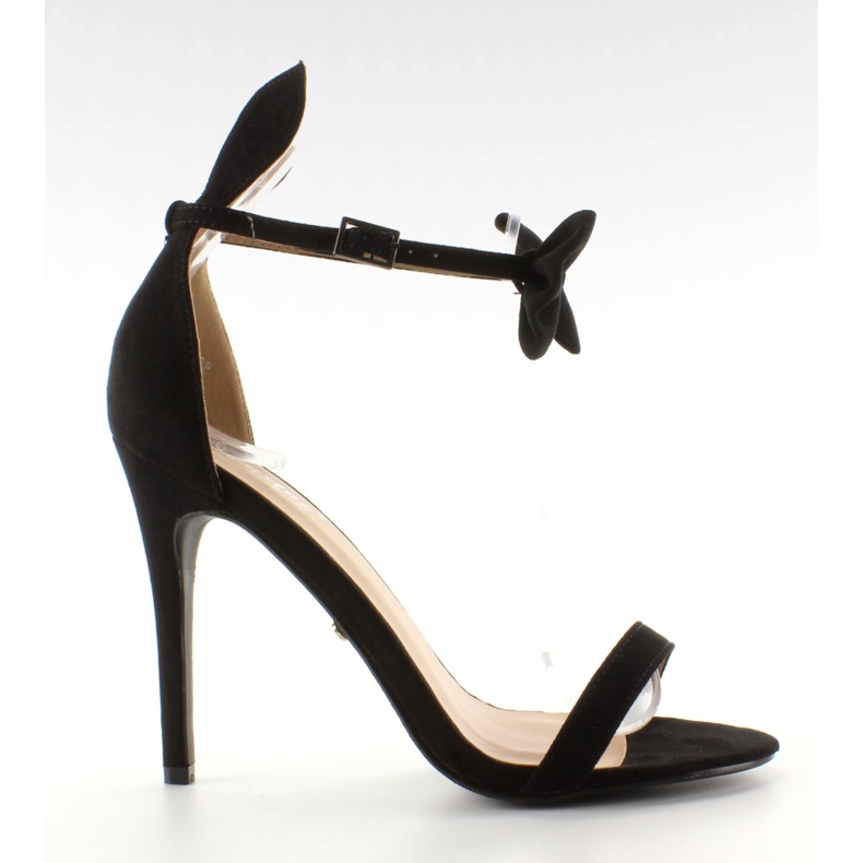 Sandálias em um pino com orelhas ZJ-15P Preto Sandálias em um pino com orelhas ZJ-15P Preto