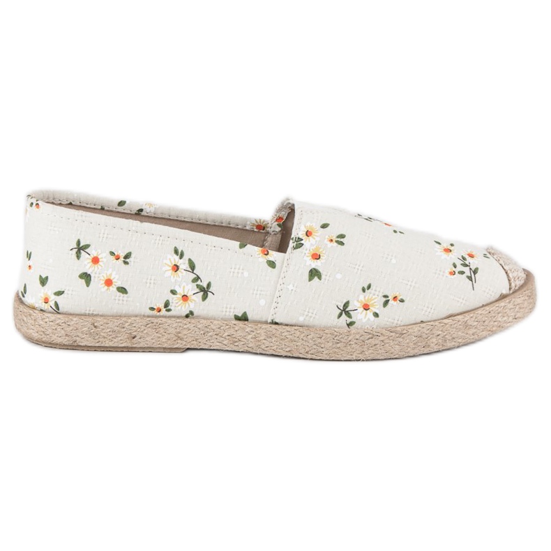 Vices Alpargatas com vícios de flores branco Vices Alpargatas com vícios de flores branco