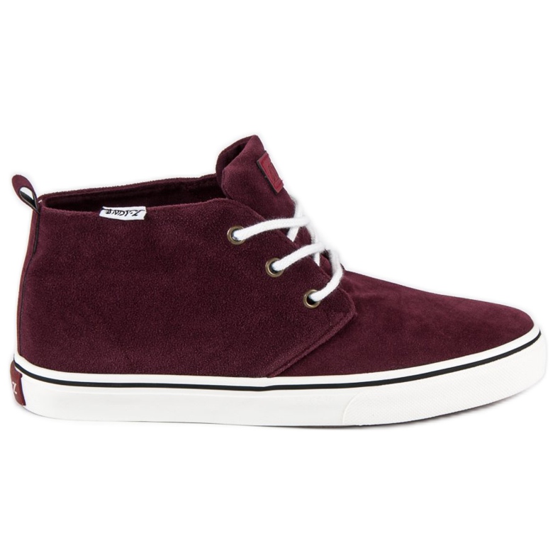 Andy Z Tênis de camurça vermelho