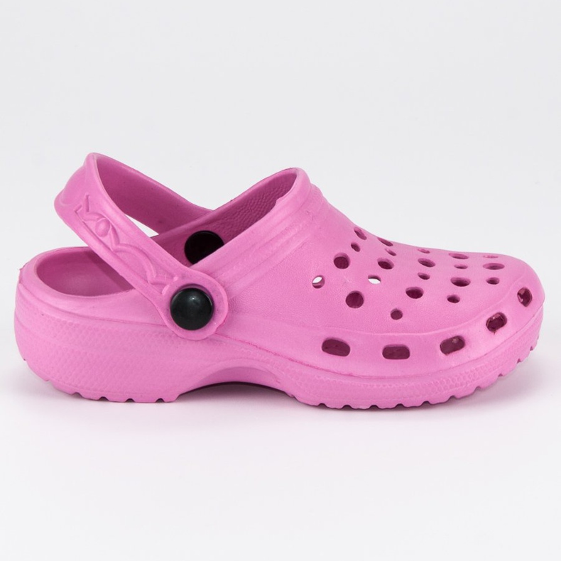Chinelos de borracha rosa