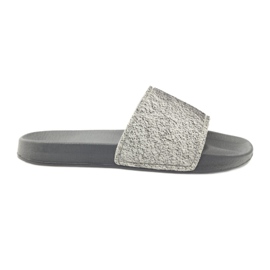 Chinelos perfilados Big Star glitter cinza