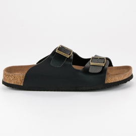 American Club Chinelos americanos confortáveis ​​para homens preto