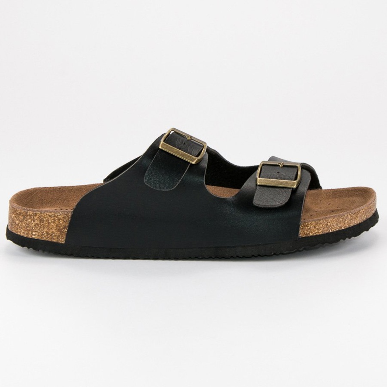 American Club Chinelos americanos confortáveis ​​para homens preto