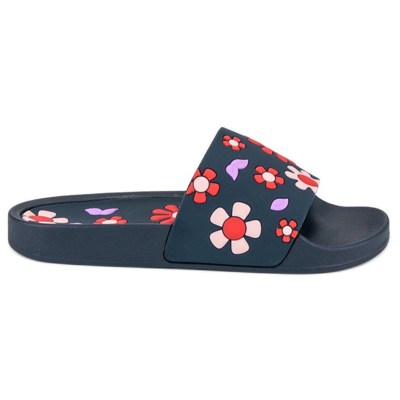 Vices Vícios de chinelos de flores azul