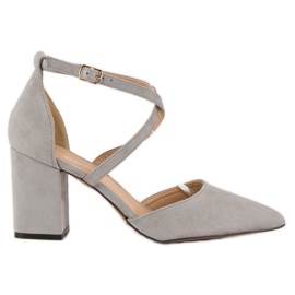 Seastar elegantes sandálias de camurça cinza Seastar elegantes sandálias de camurça cinza