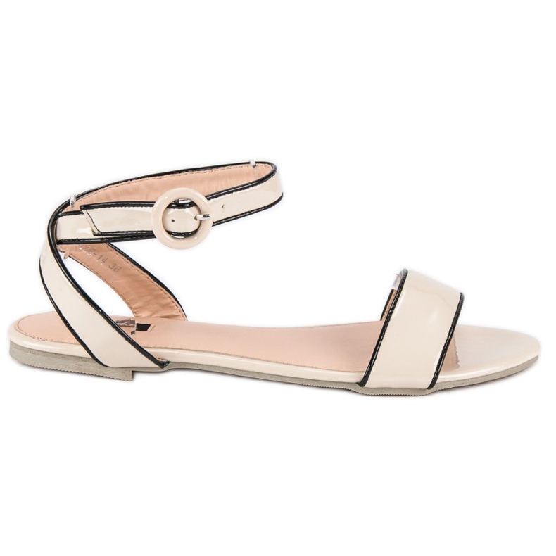 Vices sandálias de patente castanho