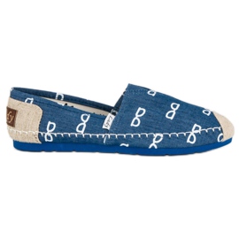 L. Day Blue Slipons marrom azul