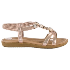 Super Mode sandálias femininas estilosas rosa