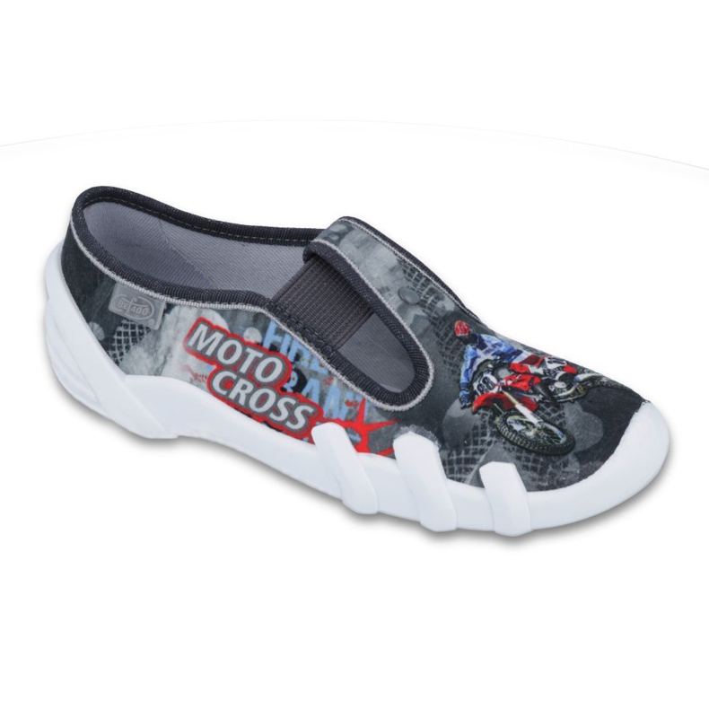 Befado outros sapatos de criança 290Y167 cinza vermelho