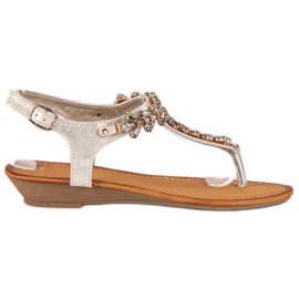 Chinelos elegantes amarelo