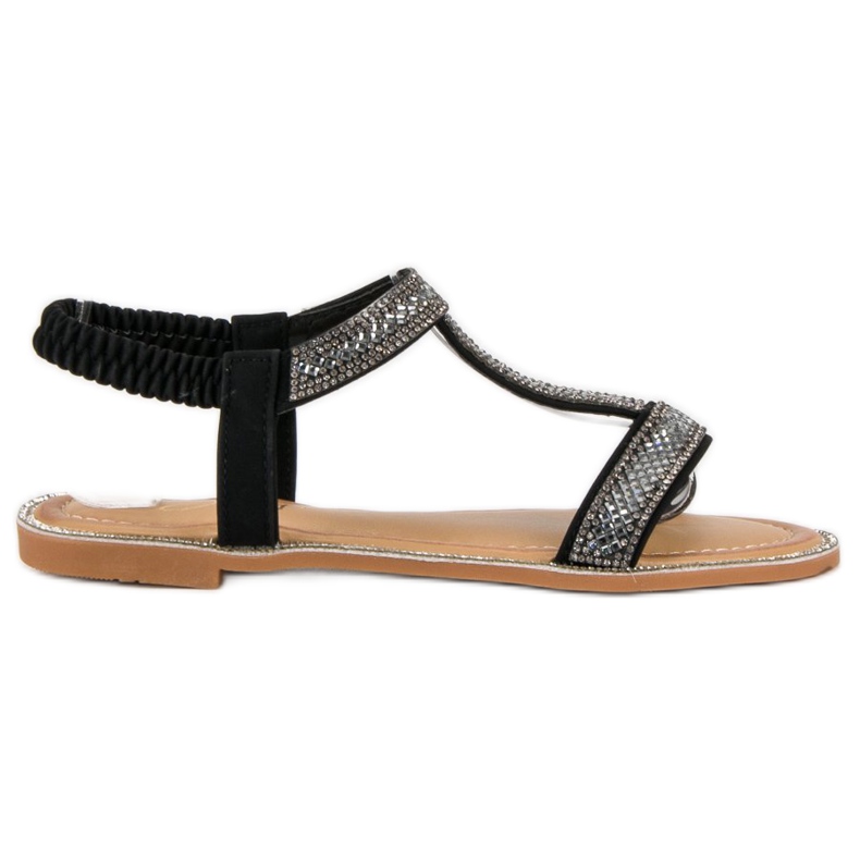 Juliet Sandálias elegantes com elástico preto