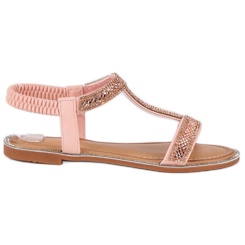 Juliet Sandálias elegantes com borracha rosa Juliet Sandálias elegantes com borracha rosa