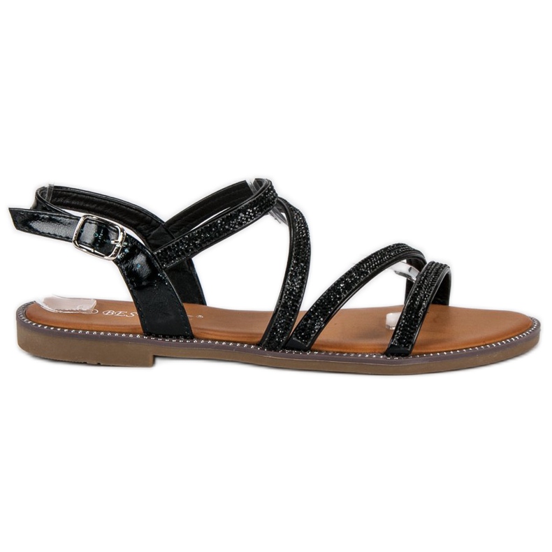 Bestelle Sandálias Femininas Negras preto