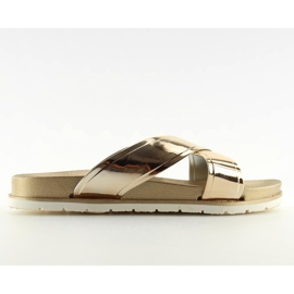 Chinelos espelhados dourados CK46P dourados