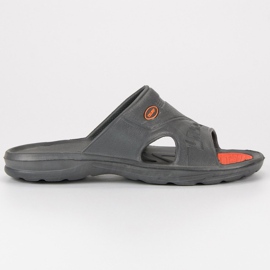 Chinelos de borracha cinza