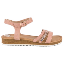 Ch. Creation sandálias rosa de mulher