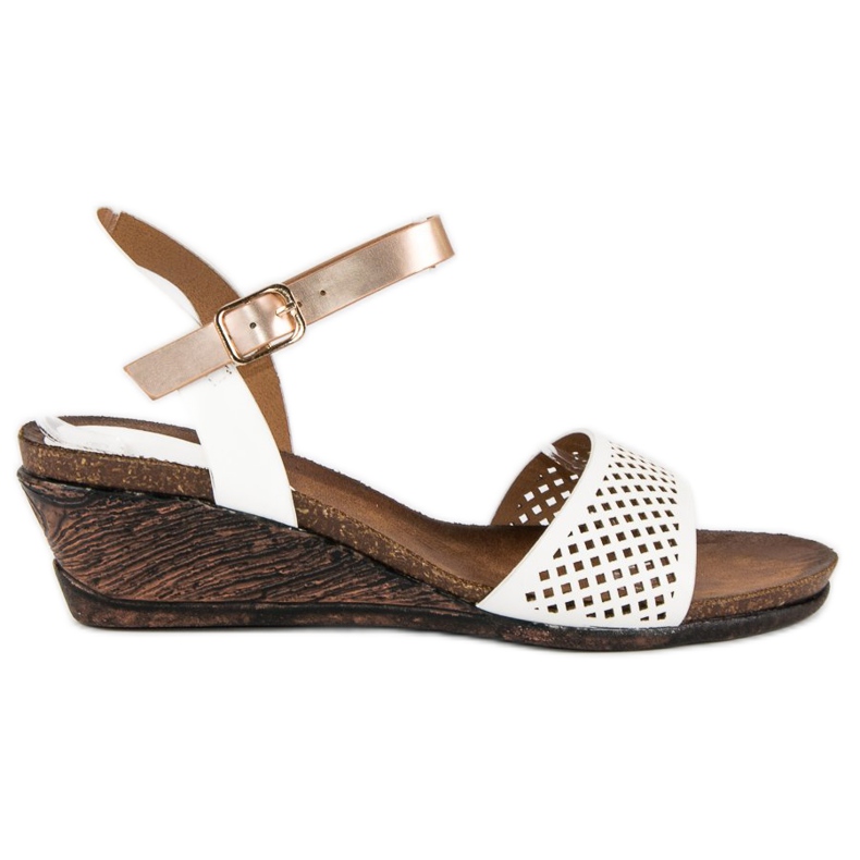 Sandálias de cunha Vinceza branco