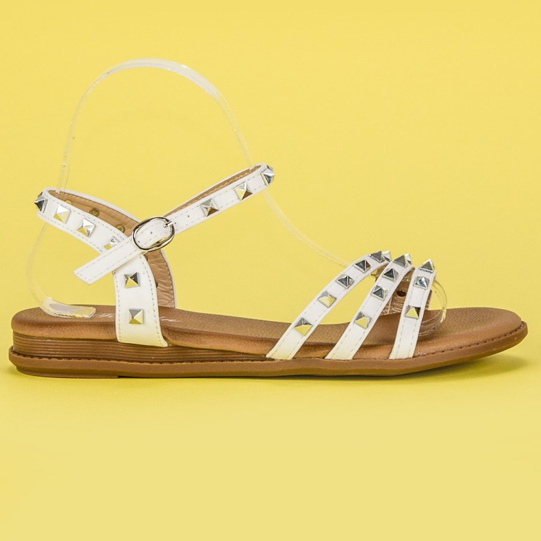 Renda Sandálias Rocha Branca branco
