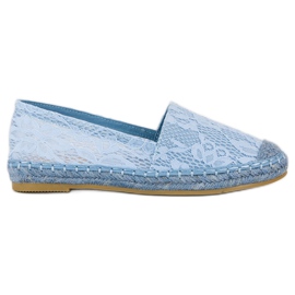 Seastar alpargatas de renda azul