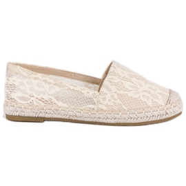 Seastar Alpargatas de renda bege