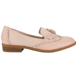 SDS Mocassins bege com franjas