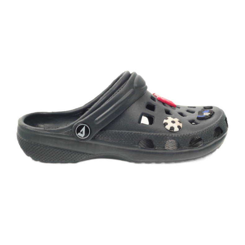 American Club Os chinelos de criança de kroks americanos de Ronaldo multicolorido