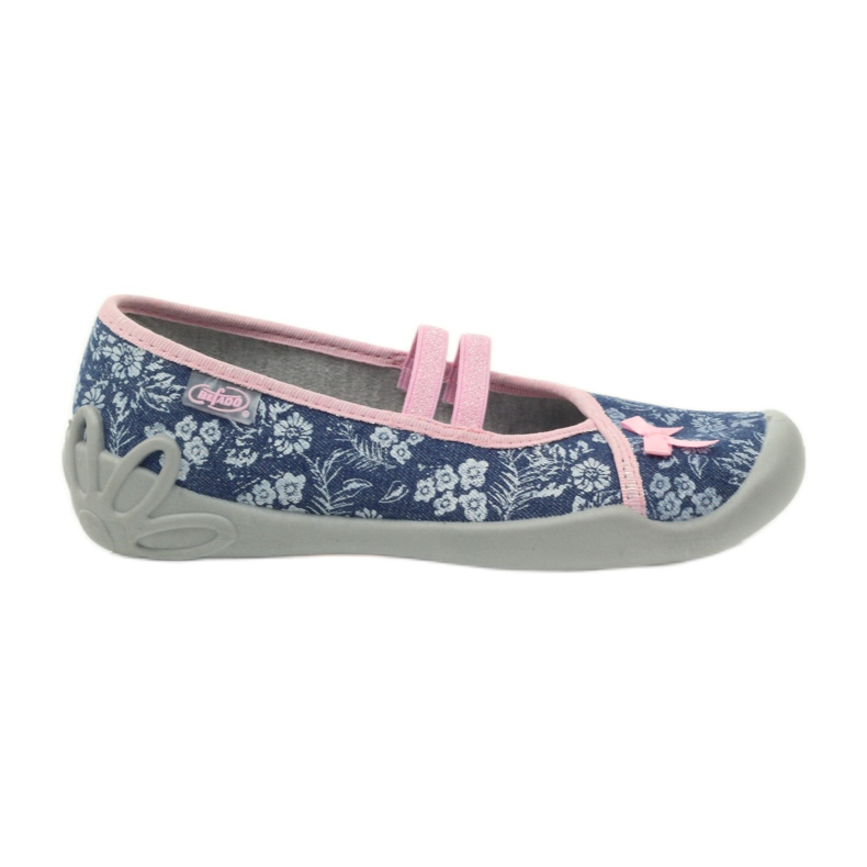 Pantufas flores Befado 116y232 jeans azul rosa azul marinho