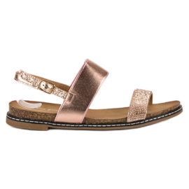 Via Giulia  Sandália rasa com fivela rosa Via Giulia  Sandália rasa com fivela rosa