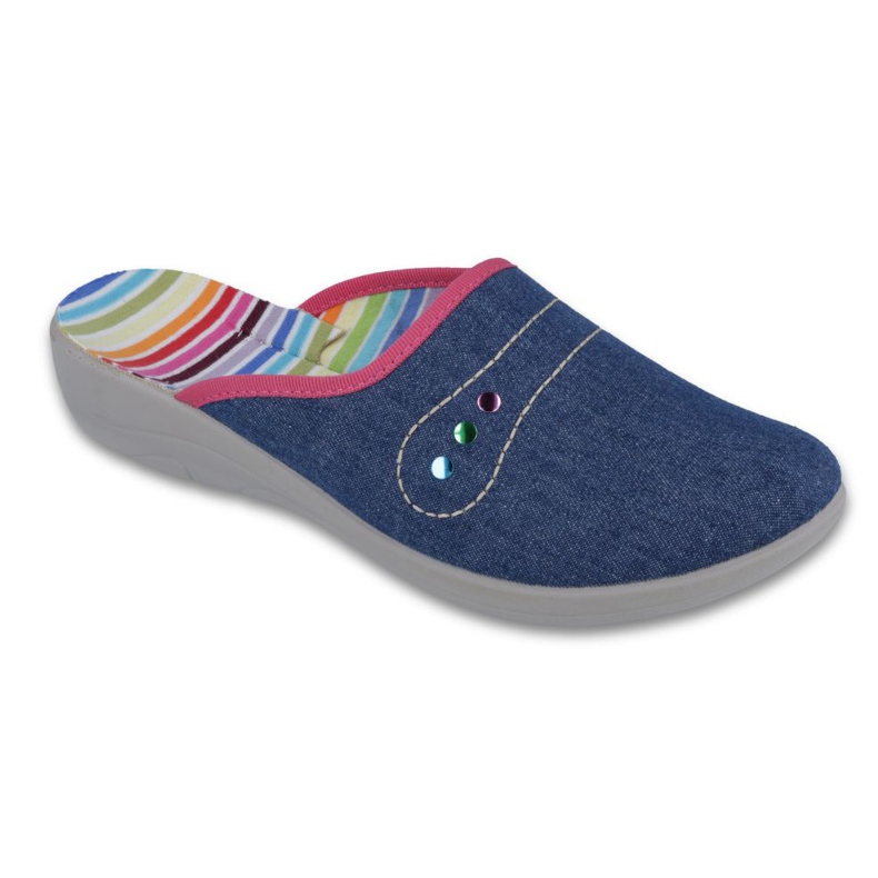 Calçado feminino Befado pu 552D009 azul marinho