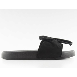 Flip-flops com um cinto de camurça ts168-9 preto