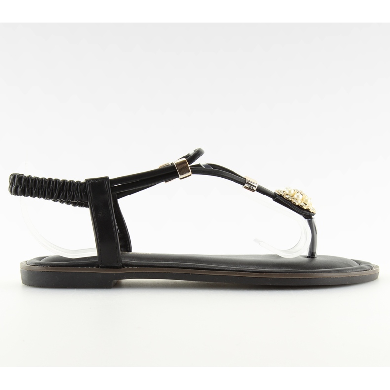 Sandálias femininas pretas chinelos 7537 preto