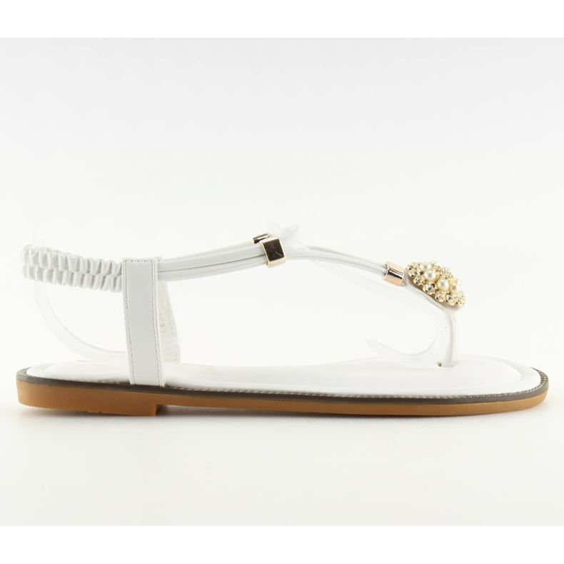 Sandálias brancas para mulheres 7537 brancas branco