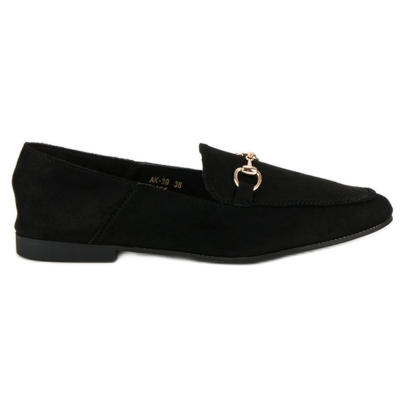 Comer Mocassins de mulher negra preto