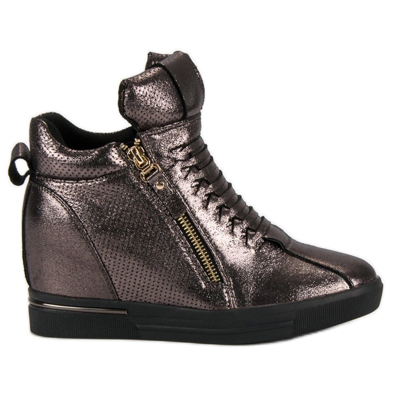 Tênis cinza escuro multicolorido