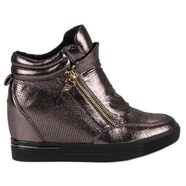 Tênis de cunha multicolorido