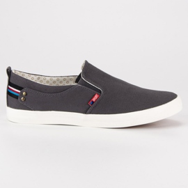 Camo Slipons dos homens cinzentos cinza Camo Slipons dos homens cinzentos cinza