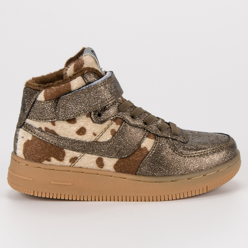 Kylie Tênis de ouro com pele dourado