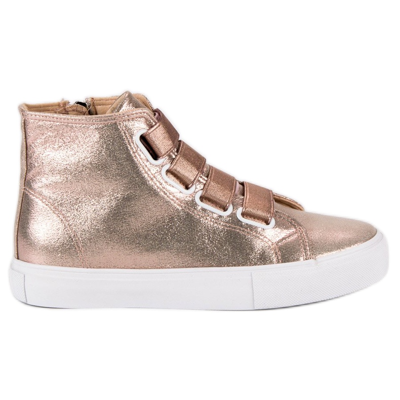 Tênis rosa com elástico